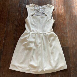 Kelli & Talulah White Crochet Midi White dress Size M